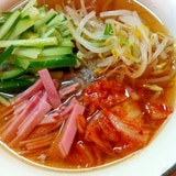 糸こんにゃくで韓国風冷麺